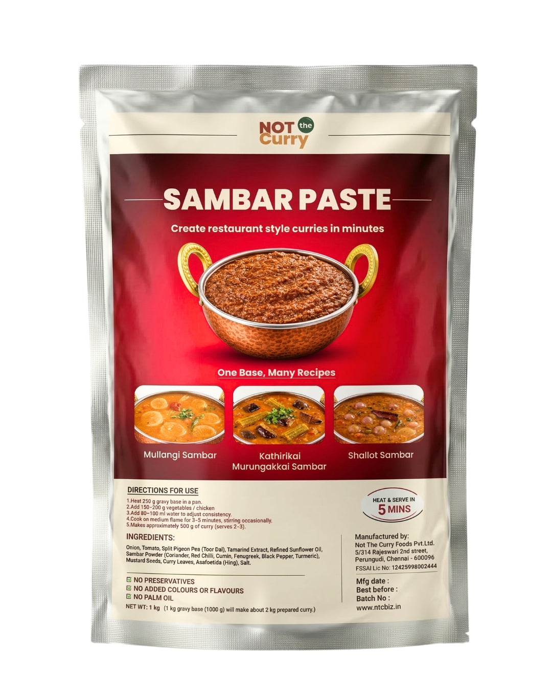 Madras Sambar Paste