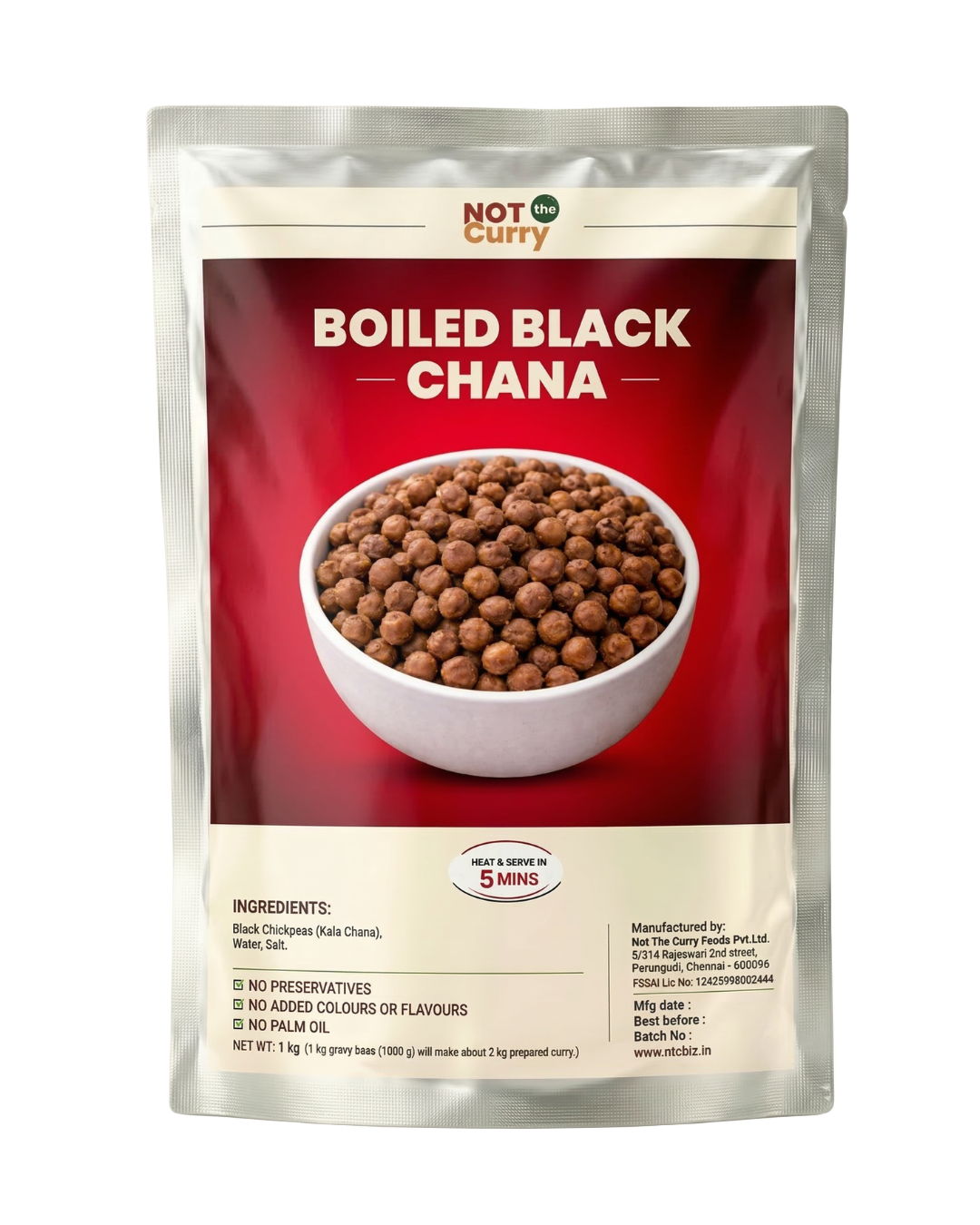 Boiled Black Chana